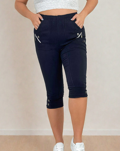 "Royalfashion" Moteriškos medžiaginės kelnės 7/8 PLUS SIZE