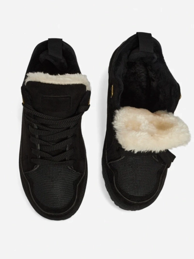 Moteriški sportbačiai „Diana“ juodi zomšiniai patogūs žiemai