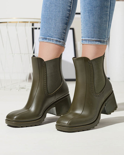 Темно-зеленые женские сапоги Caldala- Footwear