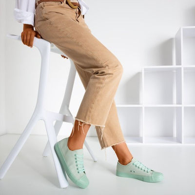 Кеды женские светло-зеленые Лыш - Обувь