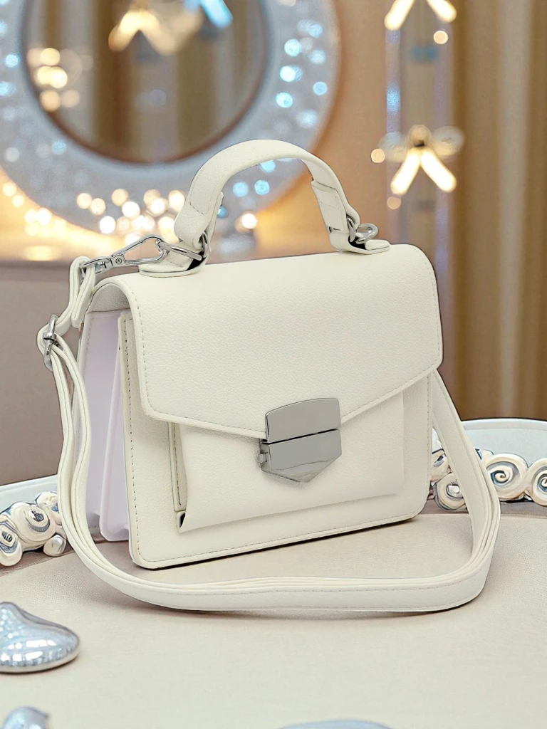 Royalfashion Женская сумка-конверт с ручкой Amalthea Avorio