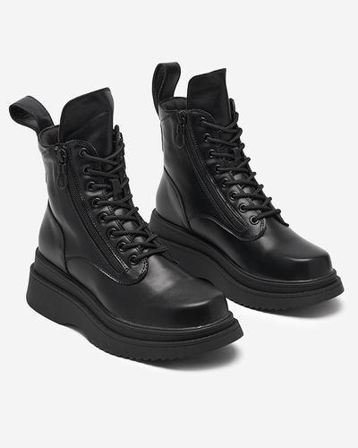 Juodi moteriški Ollyb platforminiai batai - Avalynė