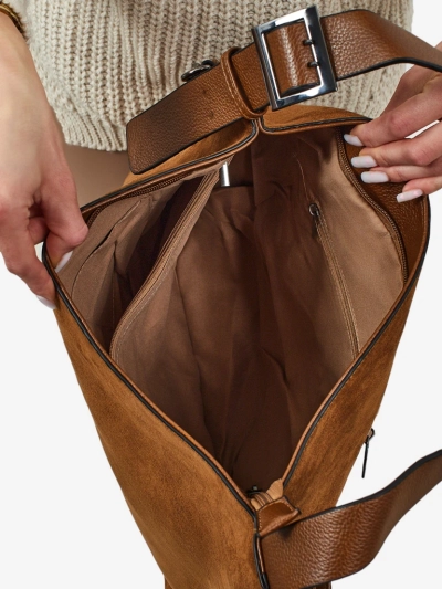 Moteriška pirkinių rankinė eko zomšinė Donenn