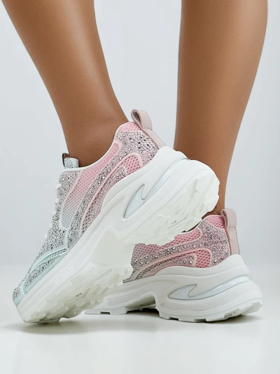 Royalfashion moterški sportiniai treneriai su deimantais Bloss