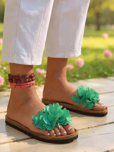 Royalfashion Женские шлепанцы с цветочками Flora Soft