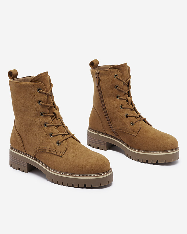 Коричневые женские сапоги-трапперы Priviea - Обувь