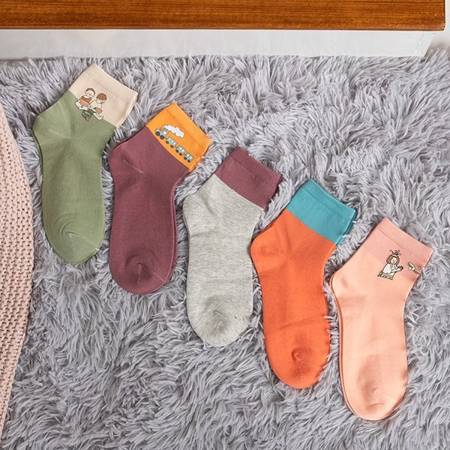 5 spalvotos vaikiškos kojinės / pakuotė - Kojinės