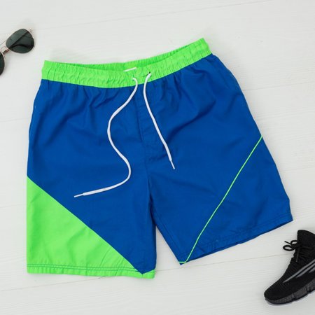 Kobalto žalios spalvos vyriški sportiniai šortai Šortai - drabužiai