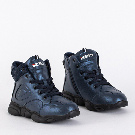Tamsiai mėlyni sportiniai mergaičių batai Vibbi - Shoes
