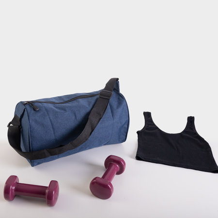 Unisex tamsiai mėlynas sportinis krepšys - Rankinės