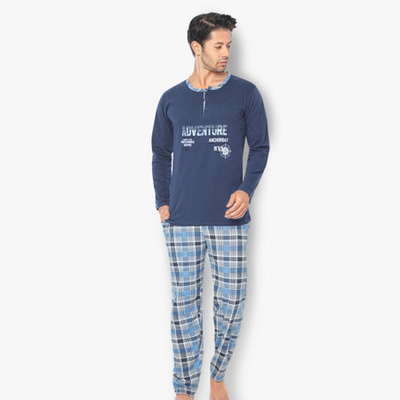 Vyriška tamsiai mėlyna pižama- Drabužiai