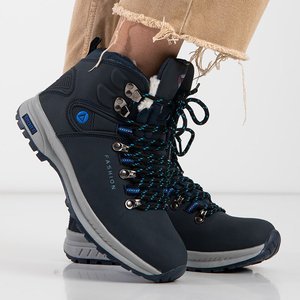 „Inesa“ tamsiai mėlyni moteriški sniego batai su izoliacija - batai