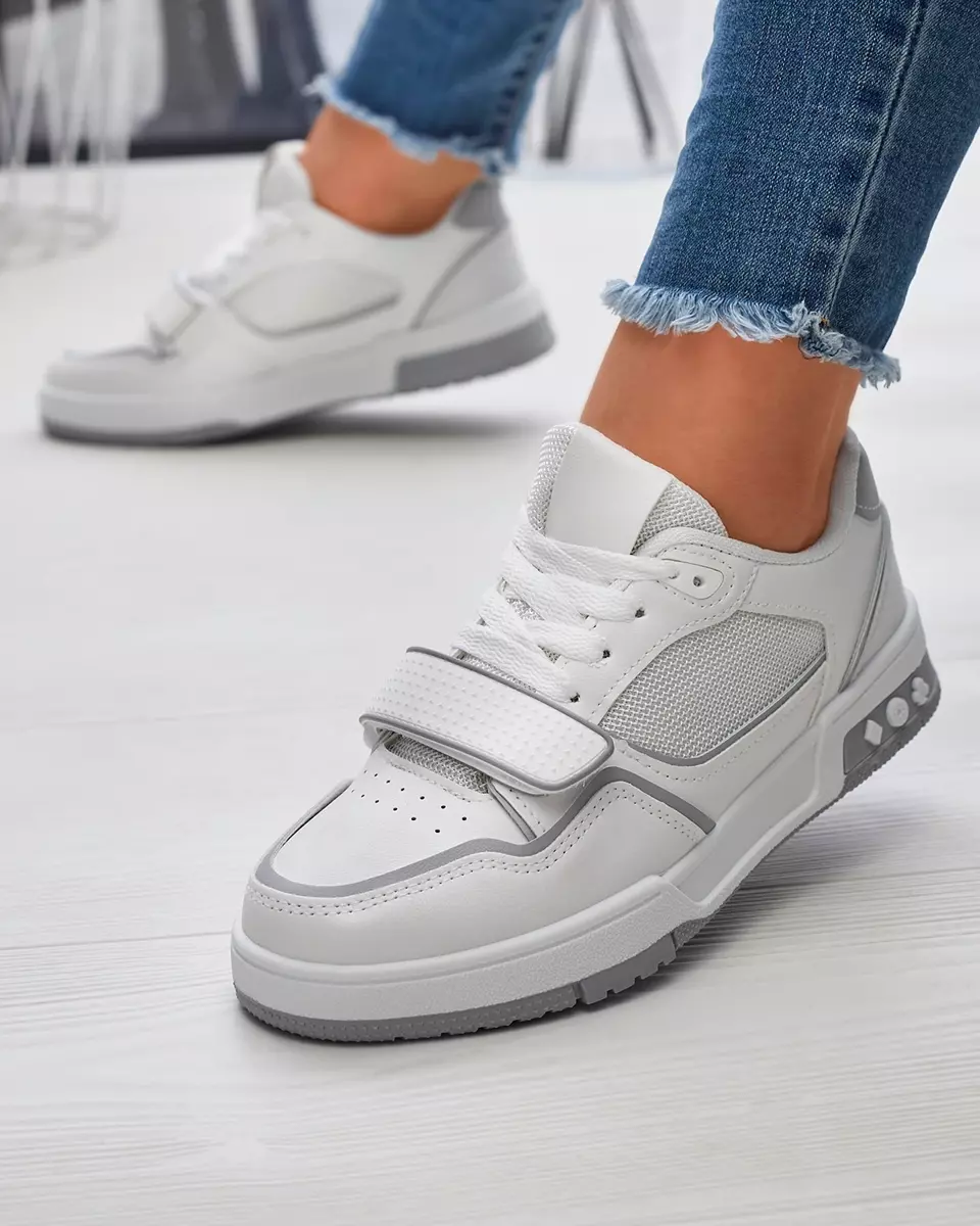 Baltai pilkos spalvos moteriški sportiniai bateliai Xirrat- Footwear