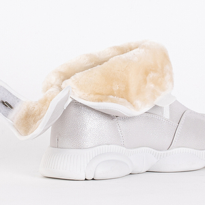 Balti vaikiški sniego batai su Velcro iš Wintori - Avalynė