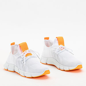 Baltos ir oranžinės spalvos Baym moteriški sportiniai bateliai - Avalynė