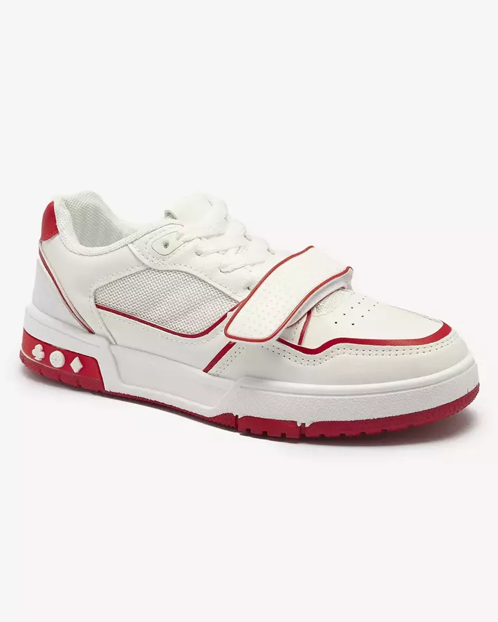 Baltos ir raudonos spalvos moteriški sportiniai bateliai Xirrat- Footwear