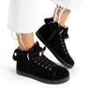 Czarne damskie buty sportowe Laridut - Obuwie