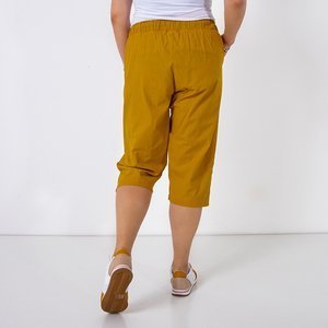 Garstyčių 3/4 ilgio moteriški šortai su kišenėmis - Drabužiai