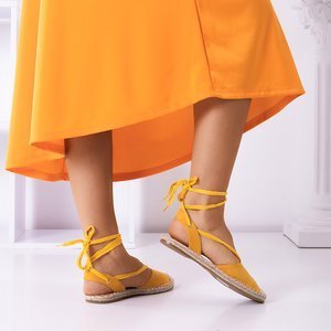 Geltonos spalvos moteriškos espadrilės Ninah - Avalynė