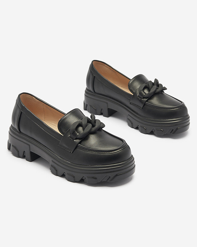 Juodos spalvos moteriški mokasinai Aromg- Footwear