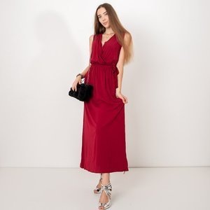 Moteriška raudona maxi suknelė - Drabužiai