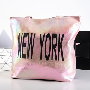 Moteriškas rožinis holografinis krepšys - Rankinės