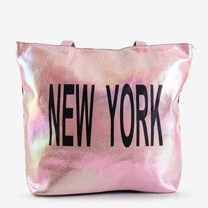 Moteriškas rožinis holografinis krepšys - Rankinės