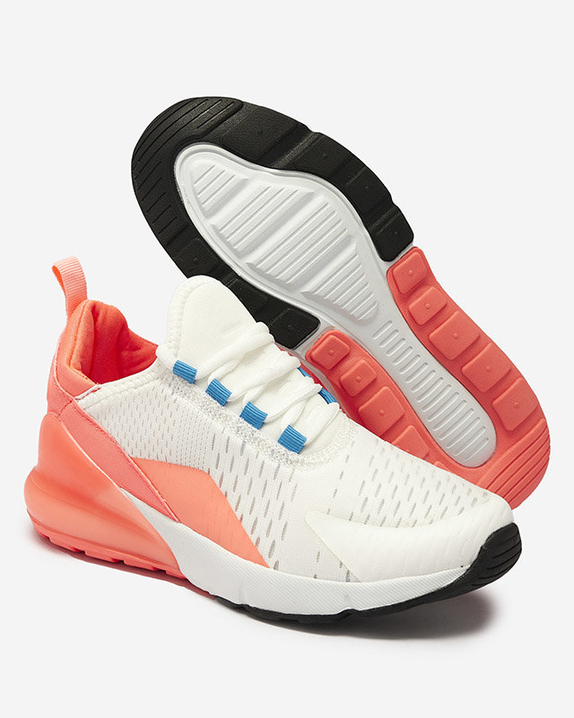 Moteriški baltos ir koralinės spalvos sportiniai bateliai Tayrio- Footwear
