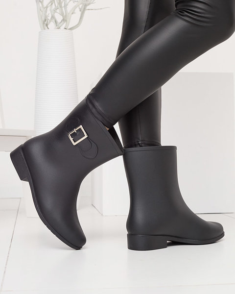 Moteriški matiniai lietaus batai su juoda sagtimi Falloci- Avalynė