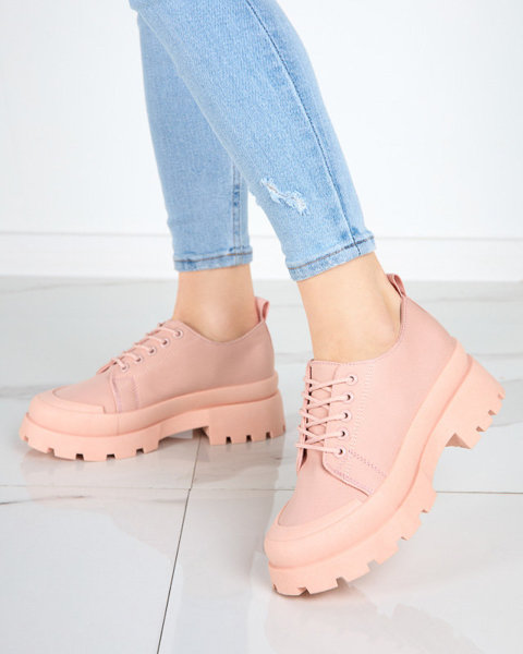 Moteriški rožiniai suvarstomi batai Rozia - Avalynė