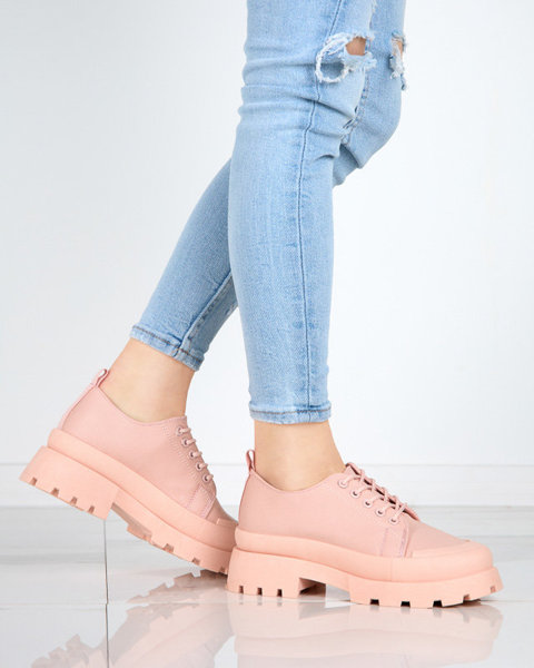 Moteriški rožiniai suvarstomi batai Rozia - Avalynė