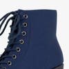 Moteriški tamsiai mėlyni aukštakulniai nėriniai batai Minor-Avalynė