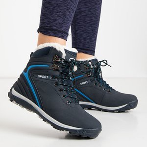 Moteriški tamsiai mėlyni žygio batai Nister - Avalynė