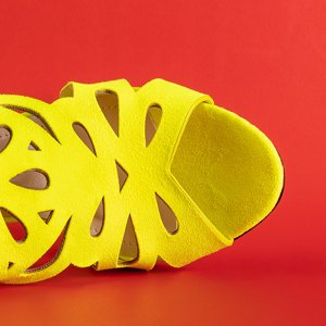 Neoninės geltonos spalvos moteriški bateliai Alexis - Avalynė