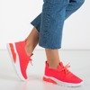 Neonowe różowe sportowe buty damskie Brighton - Obuwie