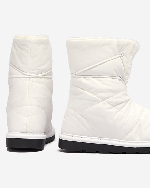 OUTLET Balti moteriški batai a'la sniego batai Amirfu- Avalynė