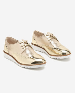OUTLET Gold moteriški batai su brokato sidabro Retinisa įdėklais - Avalynė
