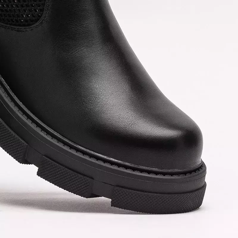 OUTLET Moteriški juodi ažūriniai batai Roibu - Shoes
