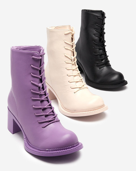 OUTLET Violetinės spalvos moteriški batai Garcet- Avalynė