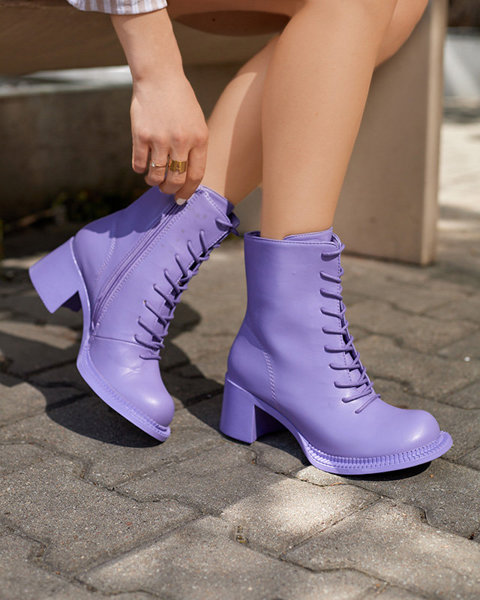 OUTLET Violetinės spalvos moteriški batai Garcet- Avalynė