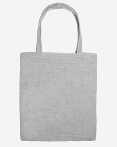 Pilkos spalvos medžiaginis krepšys su užrašu - Priedai