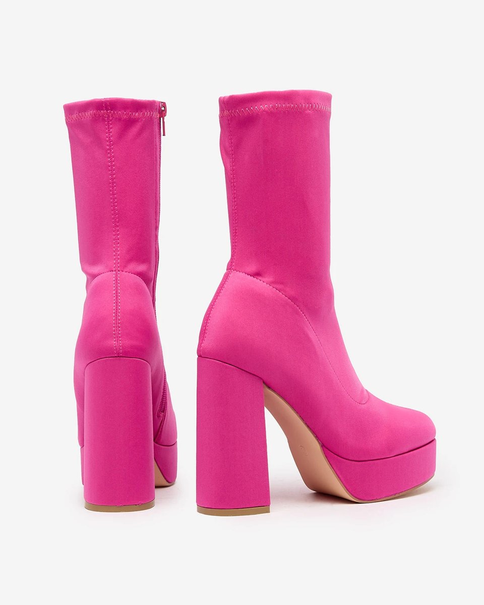 "Royalfashion Fuchsia" moteriški batai "Diva Rises Higher Heel Boots"