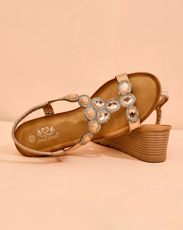 Royalfashion Moteriški sandalai su cirkoniais Obrina