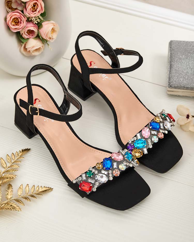 "Royalfashion" Moteriški sandalai su kristalais "Osdar"