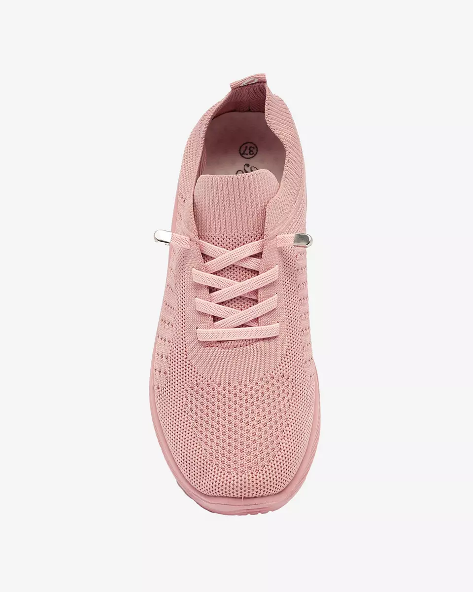 Rožinės spalvos moteriški medžiaginiai sportiniai bateliai Sedmo- Avalynė