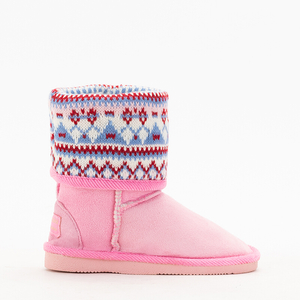 Rožiniai vaikiški sniego batai Snowiis - Avalynė