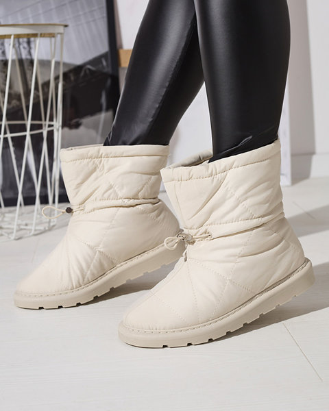 Smėlio spalvos moteriški apšiltinti batai a'la snow boots Kaliolen - Avalynė