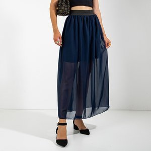 Tamsiai mėlynas moteriškas maxi sijonas - Drabužiai