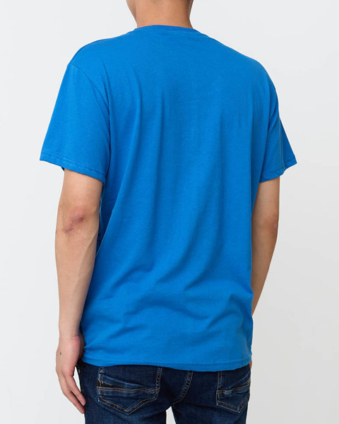 Vyriški mėlynos spalvos marškinėliai - Drabužiai