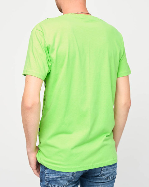 Žali vyriški marginti marškinėliai - Drabužiai
